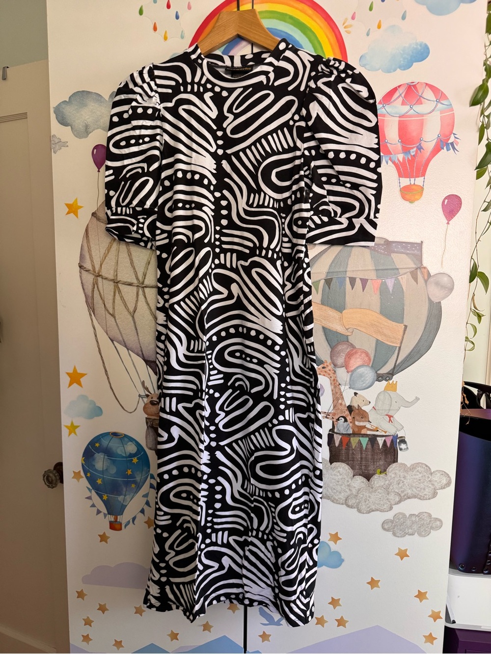 Nooworks ripple puff dress NWOT medium